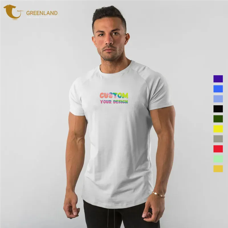 Algodón spandex slim fit deportes camisetas para los hombres al por mayor precio barato sin MOQ promoción gimnasio camisetas de los hombres