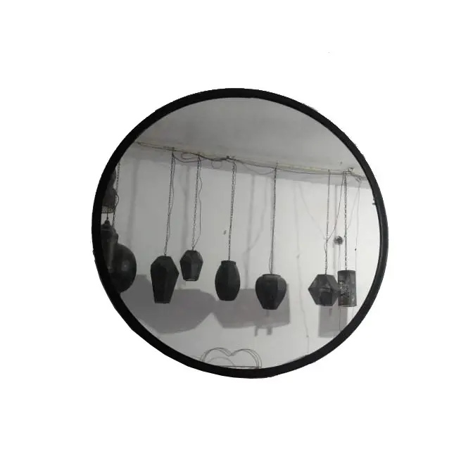 مرآة سوداء معدنية لمنطقة المعيشة بسعر رخيص مخصصة أحدث مرآة ديكور حائط معلقة للفندق