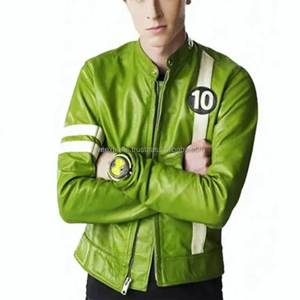 Ben 10 Superheld Echt lederjacke für Männer Kinder