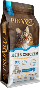 ProArt Adult Cat Dry Food with Fish &amp; <strong>Chicken</strong> 12 KG Promoting Good Digestion and Maintaining a Healthy Weight - Product Image 5