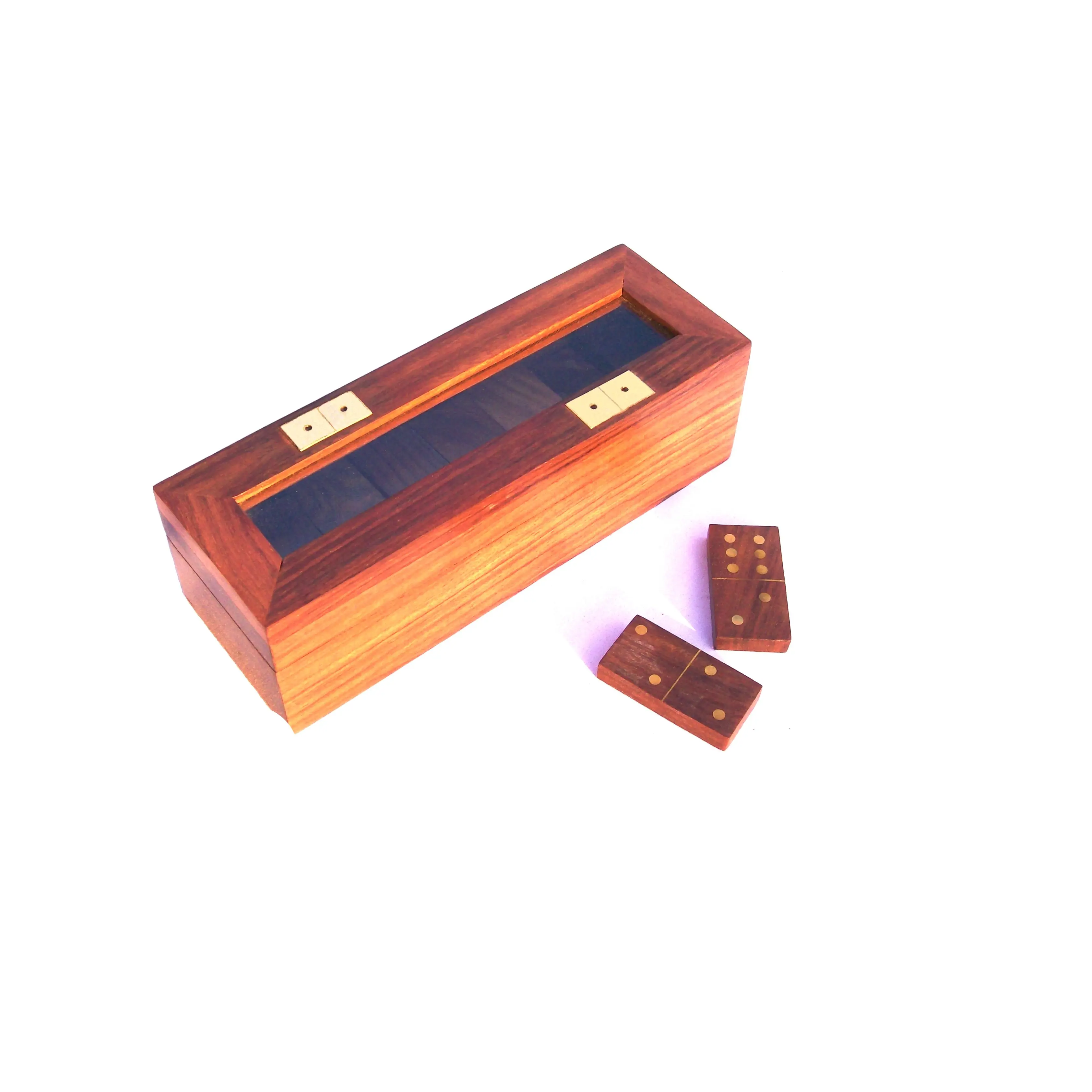 Permainan ubin kayu untuk anak-anak dan dewasa permainan dibuat dengan kayu MDF kualitas baik dengan harga rendah permainan domino dengan item desain antik