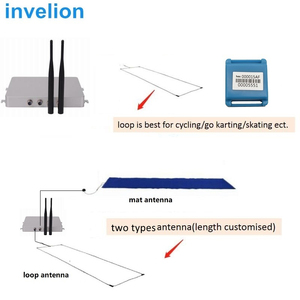 Lettore rfid attivo per moto/bici/MTB speed race 2.4GHZ decoder chip transponder loop mat antenna lettura accurata del tempo - Product Image 2