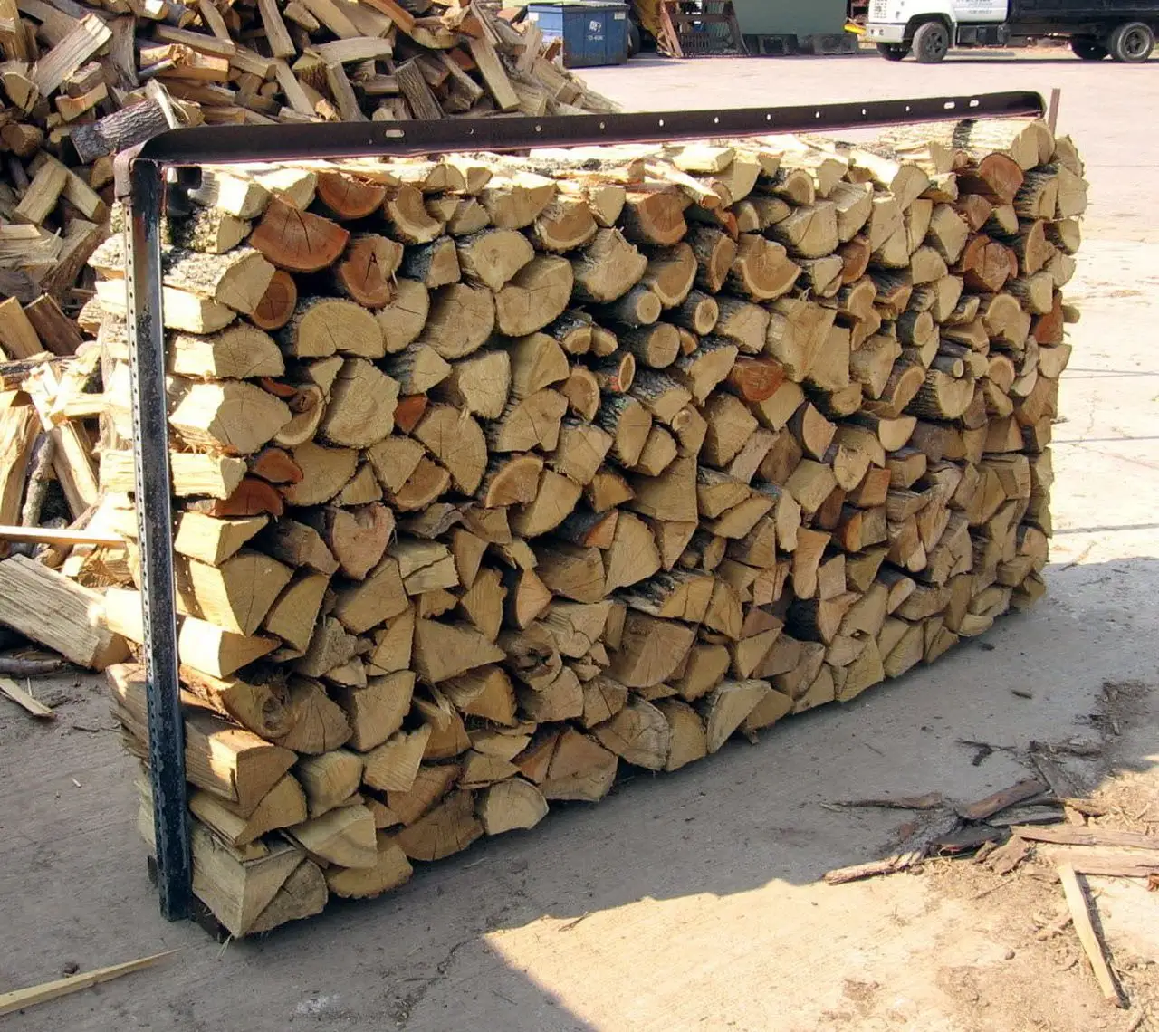 Meşe yakacak odun günlükleri-fırın kurutulmuş odun nem 18%-isı enerjisi için ahşap odun