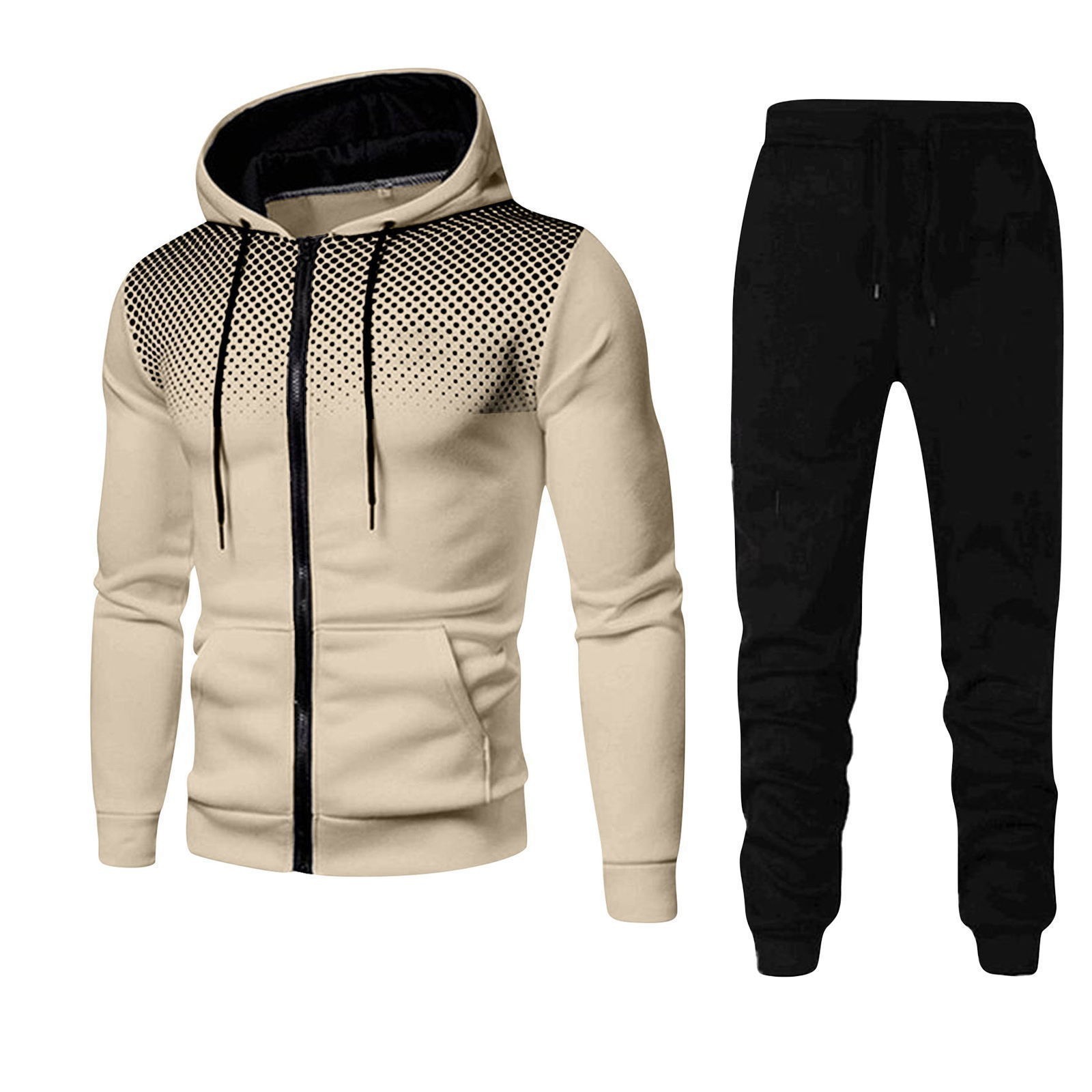 Khaki + Black