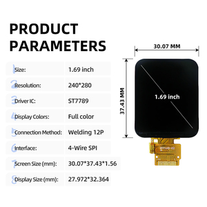 1.68 inç TFT ekran modülü NV3007 uzun şerit LCD ekran 142*428 modülü LCD tam görünüm SPI renkli ekran Arduino için