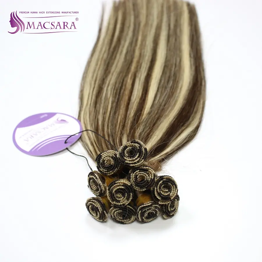Excellent Grade 100 Percent Human Hair Hand Tied Hair Extensions Vietnamese Full Cuticle From Vietnam And Cambodia