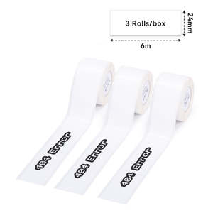 Phomemo liên tục nhiệt nhãn CuộN 24mm x 6m trắng dính chống thấm dầu chống trầy xước chịu mài mòn nhiệt nhạy cảm cho - Product Image 3