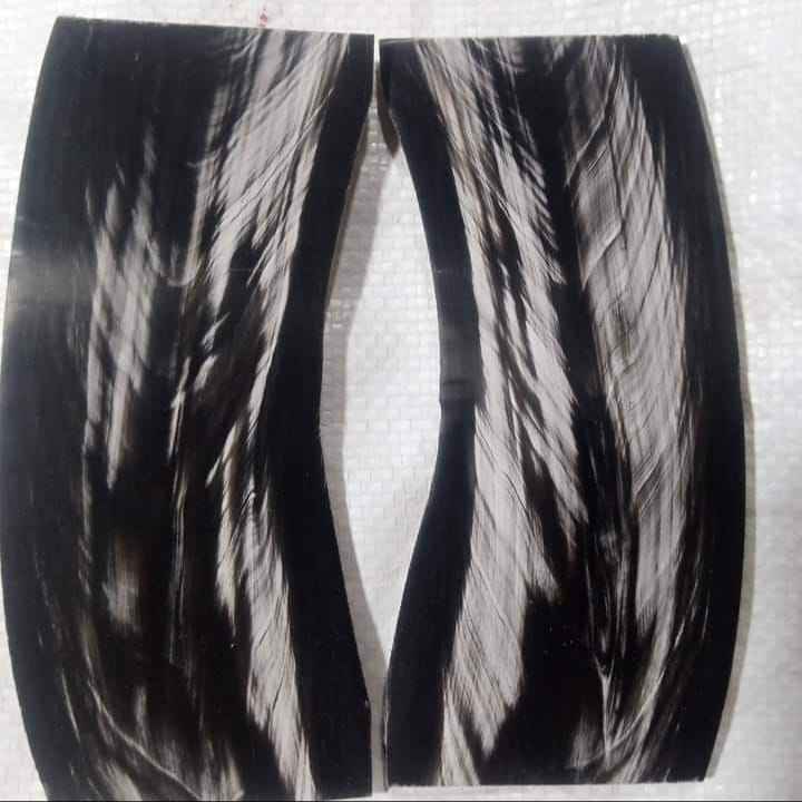 สีดำมีริ้วสีขาว