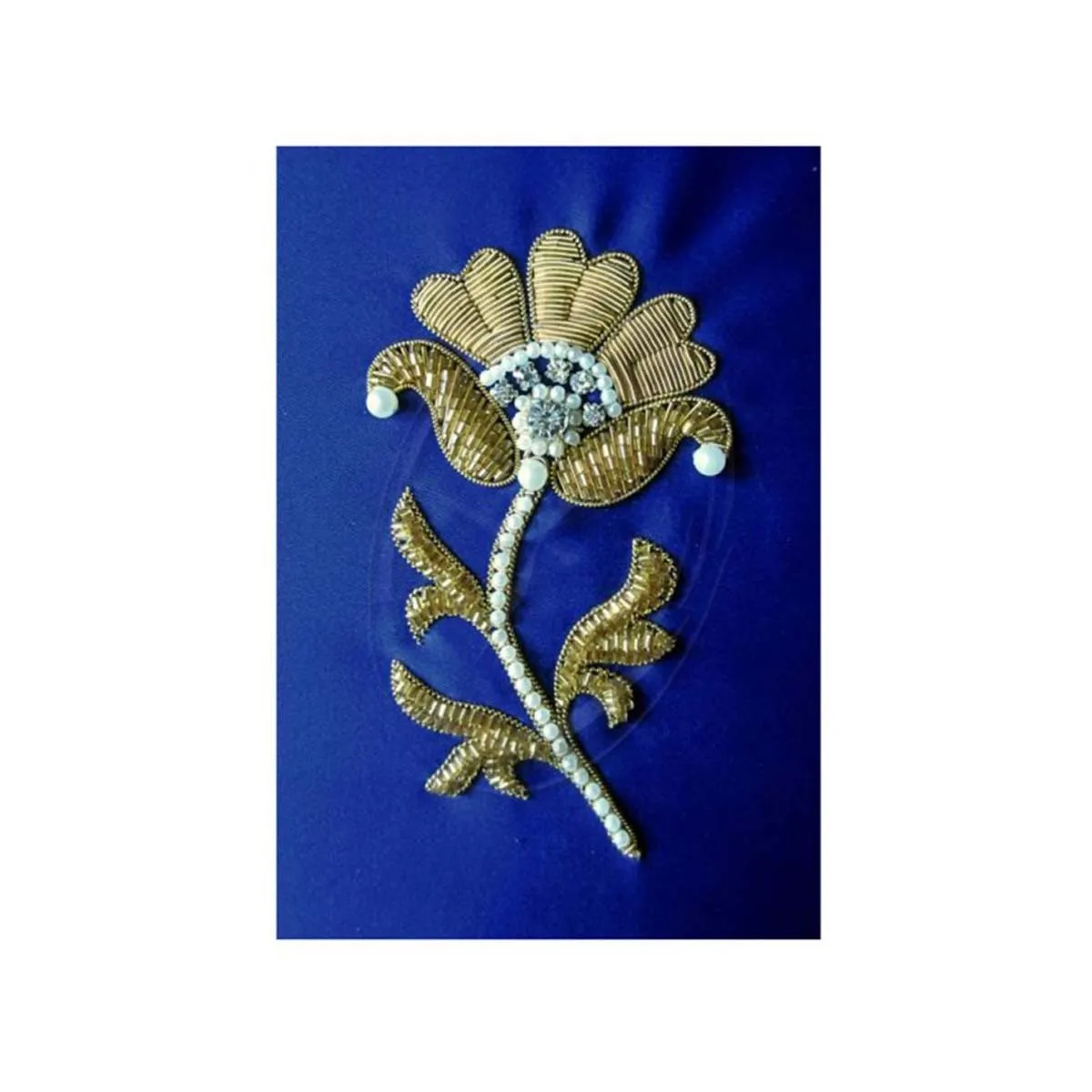 hand embroidery brooch badges Bullion wire fashion Flower Beaded Bullion wire brooch pin | Custom Bullion Hand Embroidery Badge
