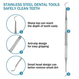 Frazier hút ống dụng cụ nha khoa, thép không gỉ đầu dò Nha khoa Răng Picks, Độ chính xác đo lường thiết kế nha sĩ công cụ thiết lập - Product Image 6
