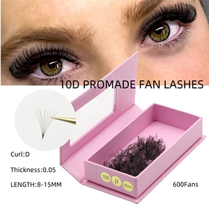 Odm oem 600 אוהדים 5D 6d 10d 14d חופשי אוהד <span class=keywords><strong>Lashes</strong></span> שורש בסיס מחודדים מראש עבור ריסים מקצועיים הרחבה עבור ריסים מקצועיים סיומת ריסים