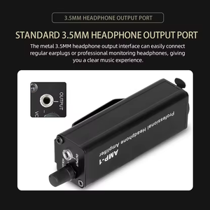 AMP-1 Mini <strong>Portable</strong> Professional Headphone <strong>Amplifier</strong> XLR to 3.5MM Audio Interface Hifi <strong>Amplifier</strong> Clip Mount - Product Image 4