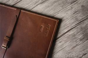 Блокнот кожаный бесшовный из кожзаменителя - Product Image 4