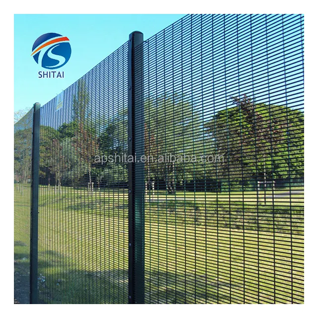 High quality residential welded fencing easy to install security 358 fence panels galvanized 358 airport fences for protection