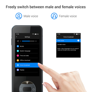 144言語用の軽量ポータブルワイヤレスW10トランスレータ双方向オンライン翻訳スマートトランスレータ - Product Image 2