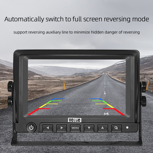 Kit de sistema de cámara trasera, Monitor LCD de marcha atrás de 7 pulgadas para camión, caja de semirremolque, camión, RV - Product Image 4