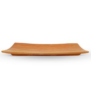 环保矩形竹木管家服务托盘，带侧把手，用于早餐咖啡桌 - Product Image 3