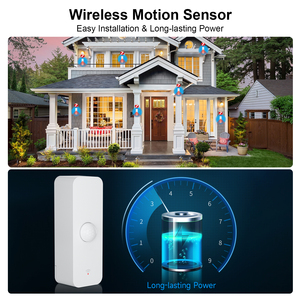 Detector de movimiento infrarrojo con sensor PIR inalámbrico al por mayor de fábrica para sistema de alarma personal - Product Image 5