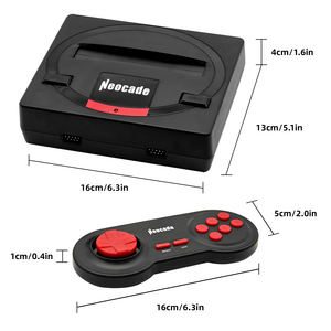 Cartuccia MD 12-in-1, scatola di gioco e console a doppia maniglia. 18 giochi PIKO. Supporta cartucce MD & uscita HD a schermo di grandi dimensioni. - Product Image 1