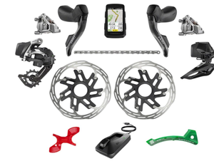 Ready To Ship SRAMs Red eTap AXS + Hammerhead Karoo Road <strong>Groupset</strong> - 2x12-<strong>Speed</strong>, HRD Shift/Brake Levers, FM Calipers, CL Rotors - Product Image 5