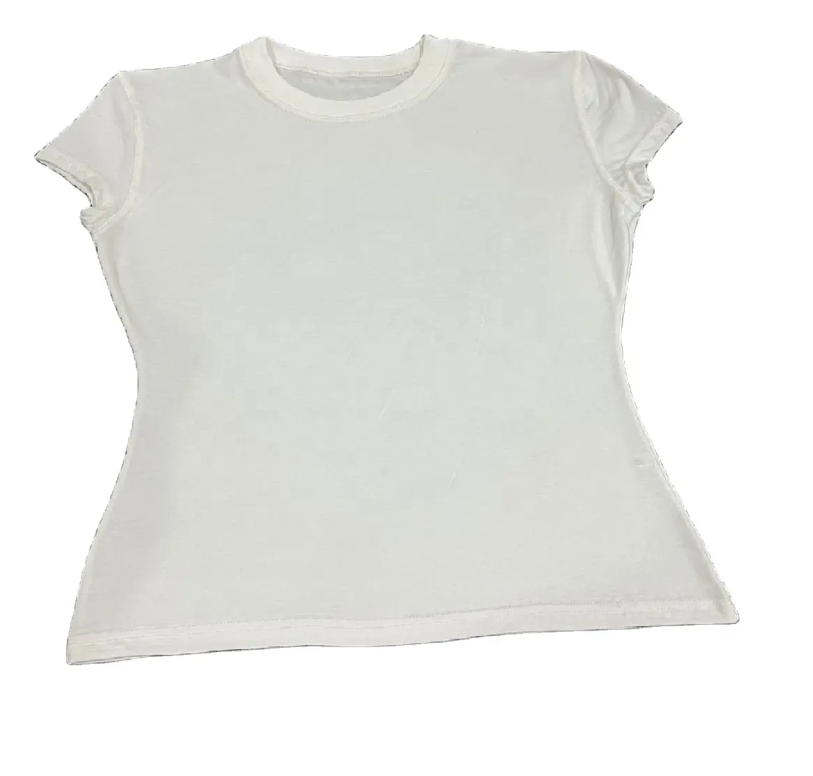 Moldeador de cuerpo de medidas personalizadas para mujer, Camiseta ajustada de talla grande de algodón 100% con etiqueta privada, novedad