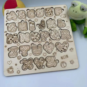Diy木制动物拼图板儿童趣味玩具精细运动技能和解决问题 - Product Image 5
