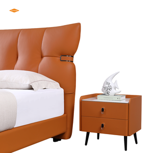 Factory <strong>Price</strong> Euro Style Hotel 180x200 <strong>Box</strong> <strong>Bed</strong> King Double Size Luxury Leather Upholstered <strong>Bed</strong> for Bedroom Furniture Sets - Product Image 4
