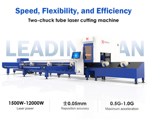 Tubo tondo di caricamento semi automatico e macchine da taglio Laser a tubo quadrato con scarico automatico Made in china - Product Image 2