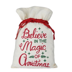 Bustino con coulisse personalizzato eco-friendly riutilizzabile per promozione borsa regalo con Logo in tela con coulisse
