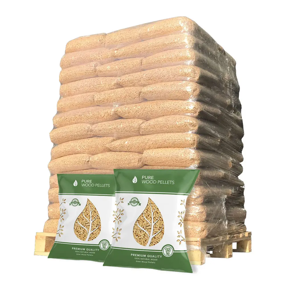 Qualidade Premium 6mm 8mm | Big Bag Ou 15 Kg Sacos | Combustível Carvalho/Pinho \ Wood Pellets / Wood Pellets Factory chip de madeira