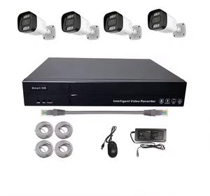 2K PoE安全摄像机系统家庭监控NVR套件4Pcs 4MP IP安全摄像机室外和室内夜间版本 - Product Image 1