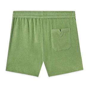 Yeşil standart sorunu Cabana gömlek ve Unisex Fit ile şort takımı Terry kumaş tasarım rahat yaz tarzı için mükemmel - Product Image 2