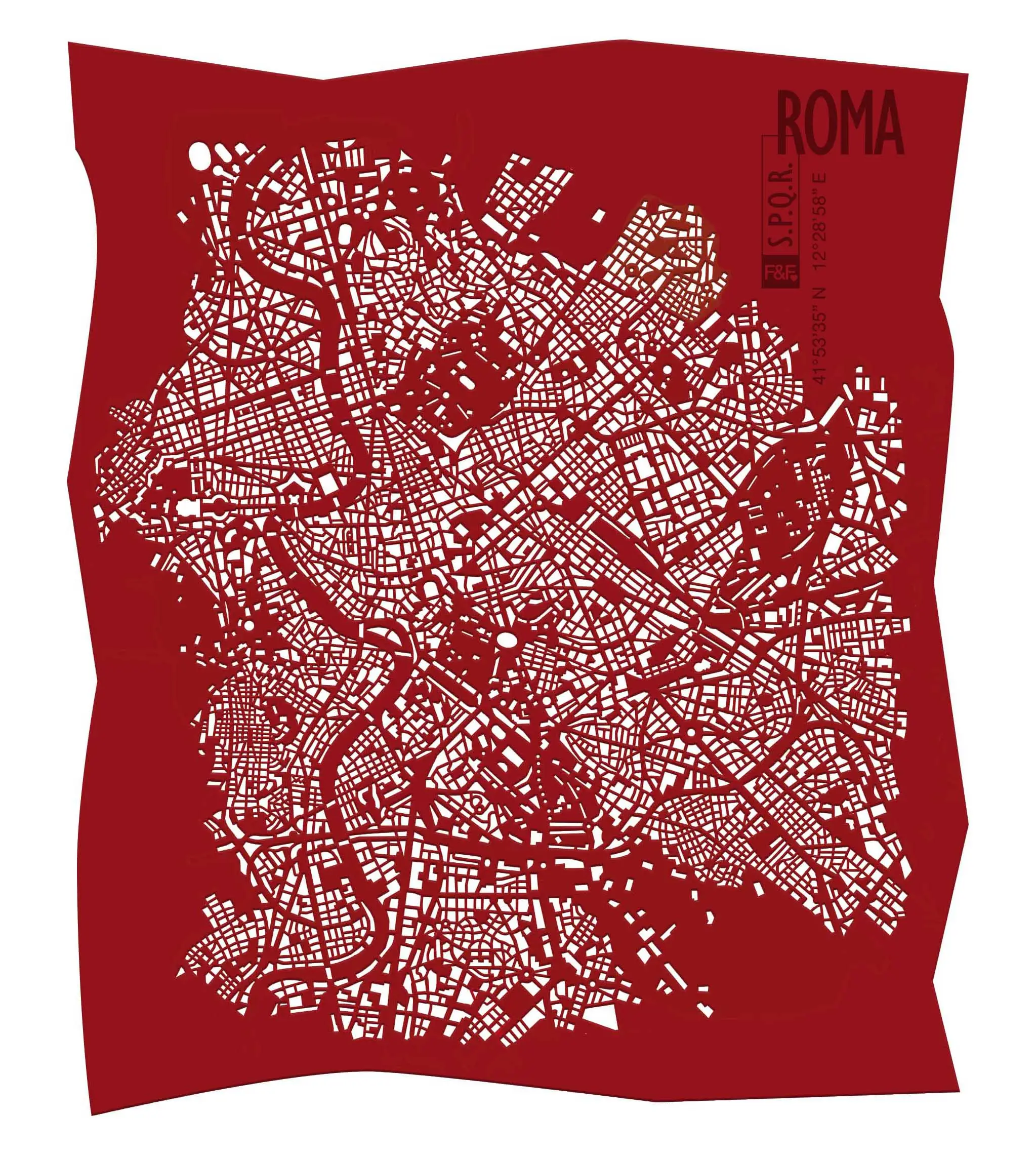 Mappe da parete progettate in arte italiana di alta qualità realizzate in pelle urbana roma per appartamento hotel dimensioni personalizzabili