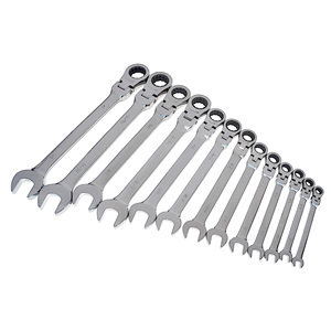 OEM 72-Tooth CR-V 12 adet metrik esnek kilitleme kombinasyon anahtarı seti krom çelik Hex anahtar endüstriyel karbon çelik kutulu - Product Image 1