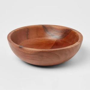 木製ボウル自然と仕上げ手作り木製と樹脂食品ボウルスタイリッシュに理想的 - Product Image 4