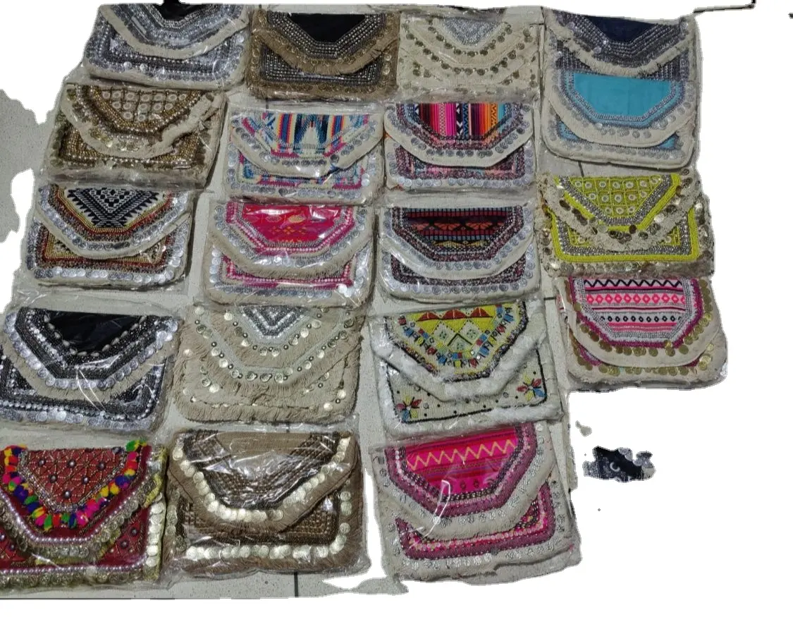 Diseñador Banjara Boho Beaded Bag Boho Banjara Bolsos para Mujeres y Niñas Banjara estilo Bolso Boho Bolso para Mujeres a Precio Mayorista