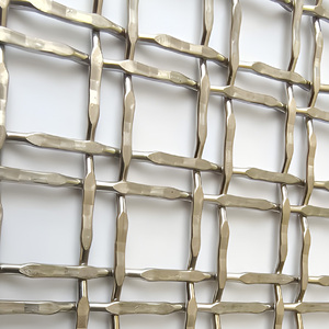 Cổ điển đồng Lưới thanh hành lang cửa tủ thép không gỉ Màn hình dây dệt trang trí Bảng điều khiển dây thép lưới - Product Image 1