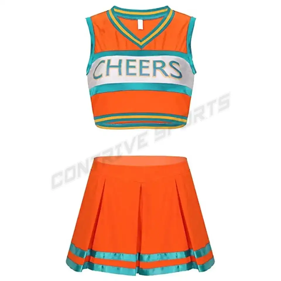 Personalizado para las niñas Diseño libre de su propia fantasía Hot Cheap Majorette Dance Outfit Uniformes de porristas