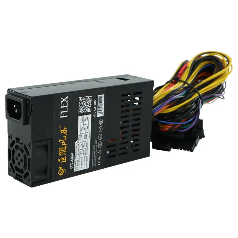 JULONGFENGBAO 600W Flex 1U servidor fuente de alimentación para PC Minicomputer mainframe case PSU ITX case