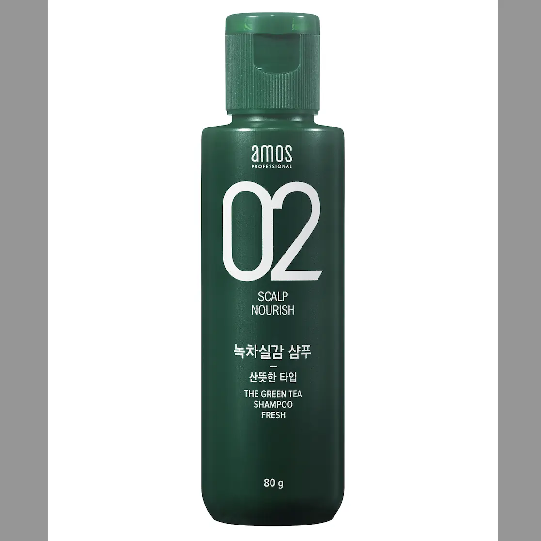 [Amos profissional] o shampoo greentea 80g antiqueda de cabelo cuidados e tratamento [marca coreana quente]