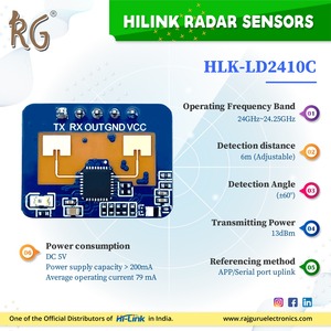 HLK-LD2410C 24GHZ ISM Band Radar <strong>Sensor</strong> <strong>Module</strong> FMCW Body Induction Distance <strong>Detection</strong> Hi-Link Shenzhen's <strong>Motion</strong> Position <strong>Sensors</strong> - Product Image 3