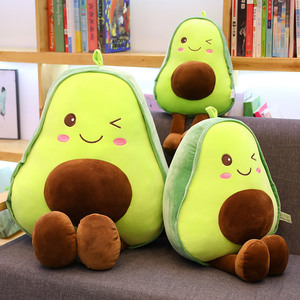 大きな快適なコットン生地アボカドぬいぐるみソフトクマ枕おもちゃ椅子またはソファ女の子と子供のためのギフト