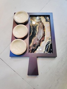 优质定制设计手工哑光黑色搪瓷托盘套装高服务家用餐具价格便宜 - Product Image 6