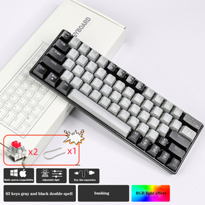 60% Wire Ergonomic Mechan <strong>Computer</strong> Switch Switches Usb Custom Backlit Mechanical Backlight Mini Rgb Gaming <strong>Keyboard</strong> - Product Image 6
