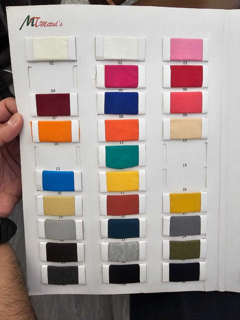 Tarjeta de muestra