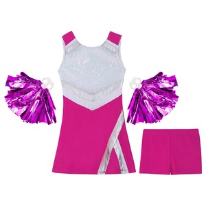 Özel uzun kollu Cheer üniforma gençlik üniformaları amerikan rekabet siyah ve kırmızı CLU-0170 - Product Image 4