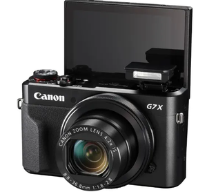 G7 X Mark II 20.1MP กล้อง DSLR สีดำขนาดกะทัดรัดที่มีความละเอียดวิดีโอ4K และรองรับการ์ด SD - Product Image 2