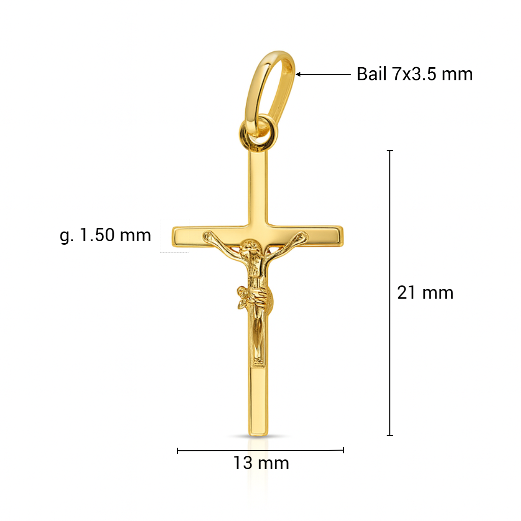 Yellow Gold 21x13mm
