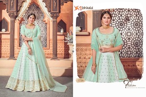 设计师印度lehenga choli为女性婚礼新娘派对穿现成的伦加
