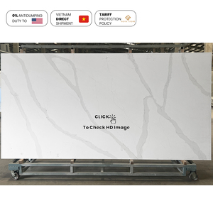NV838 Vietnam fabrika sessiz Minimalist mimik mermer bak ticari mühendislik Bar suni kuvars mutfak tezgahı döşeme - Product Image 3